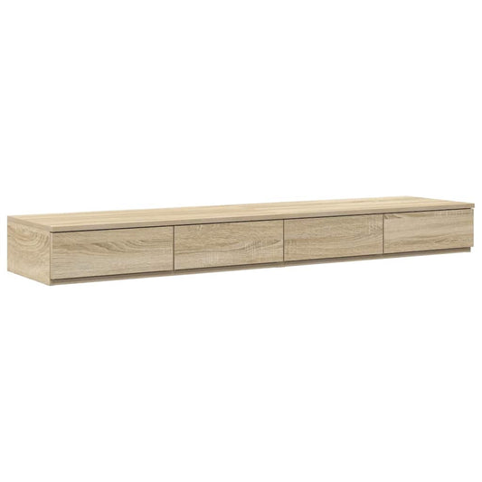 Bed Drawers Sonoma Oak 135 x 36.5 x 16.5 cm Engineered Wood