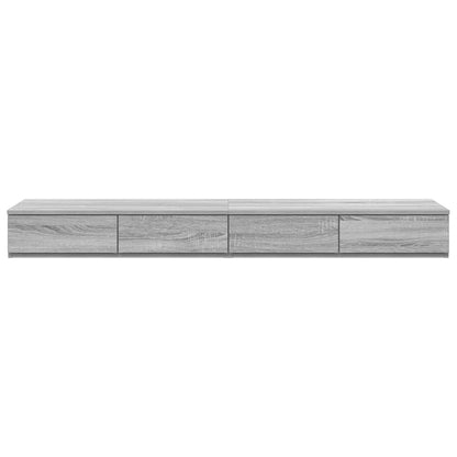 Bed Drawers Grey Sonoma 135 x 36.5 x 16.5 cm Engineered Wood