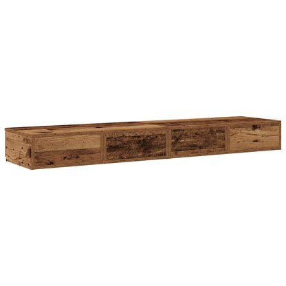 Bed Drawers Old Wood 135 x 36.5 x 16.5 cm Engineered Wood