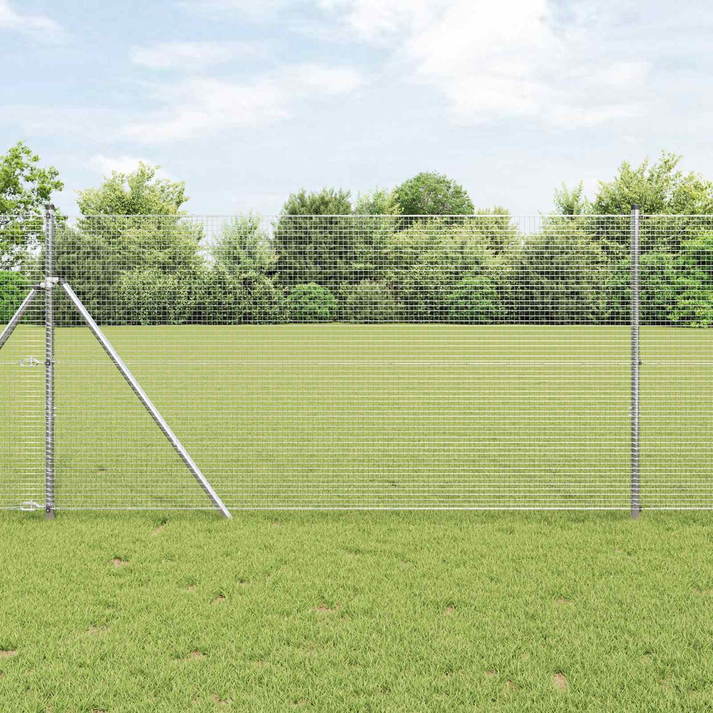 Welded Wire Fence Silver