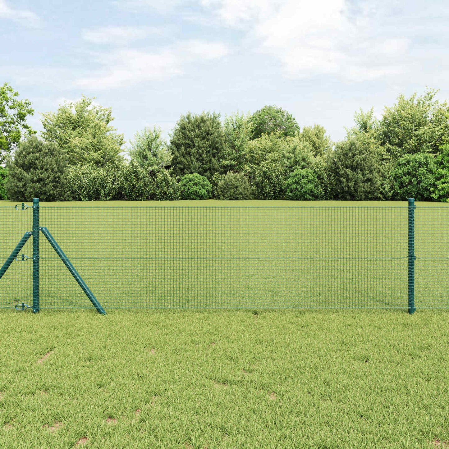 Welded Wire Fence Green