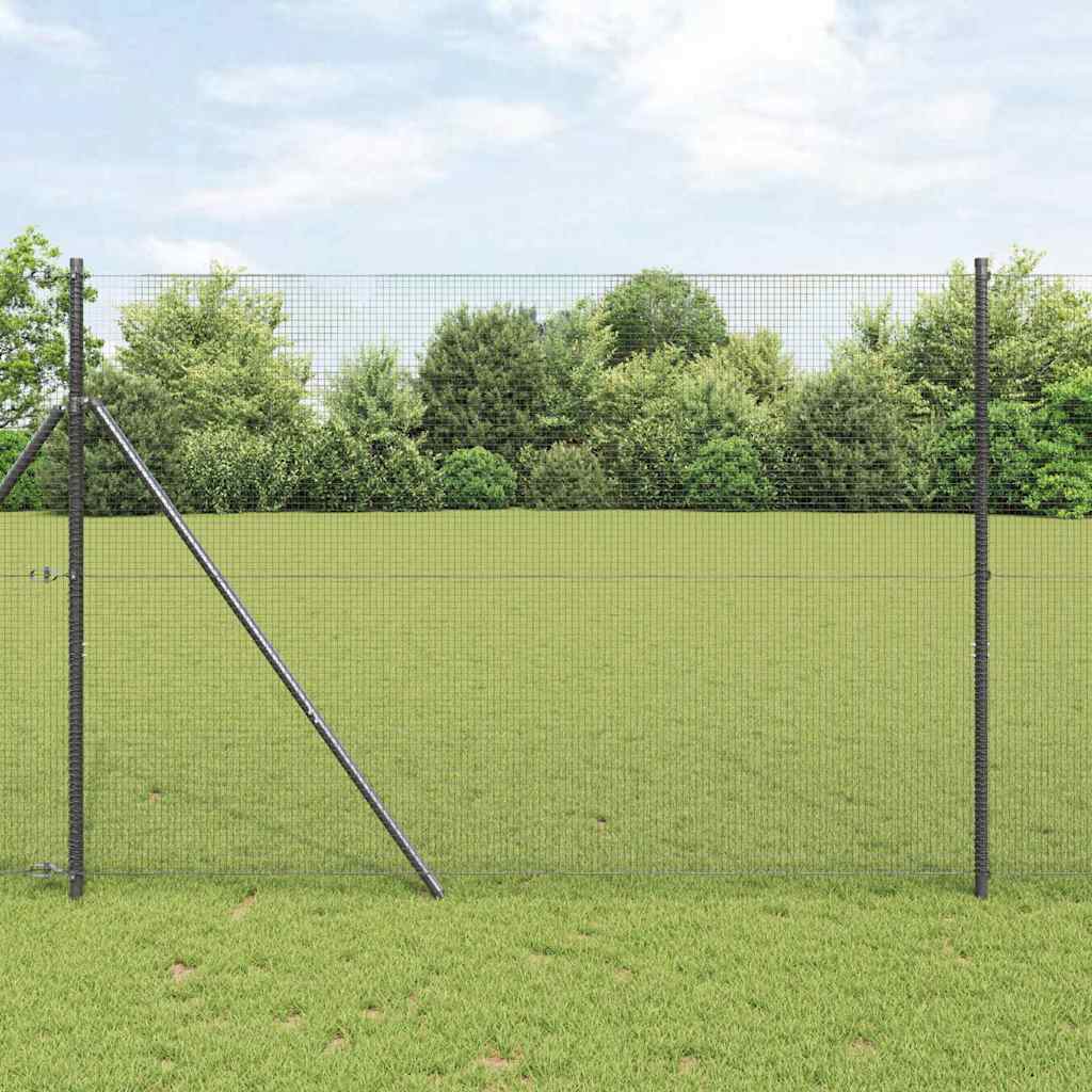 Welded Wire Fence Grey 1.5 x 10 m