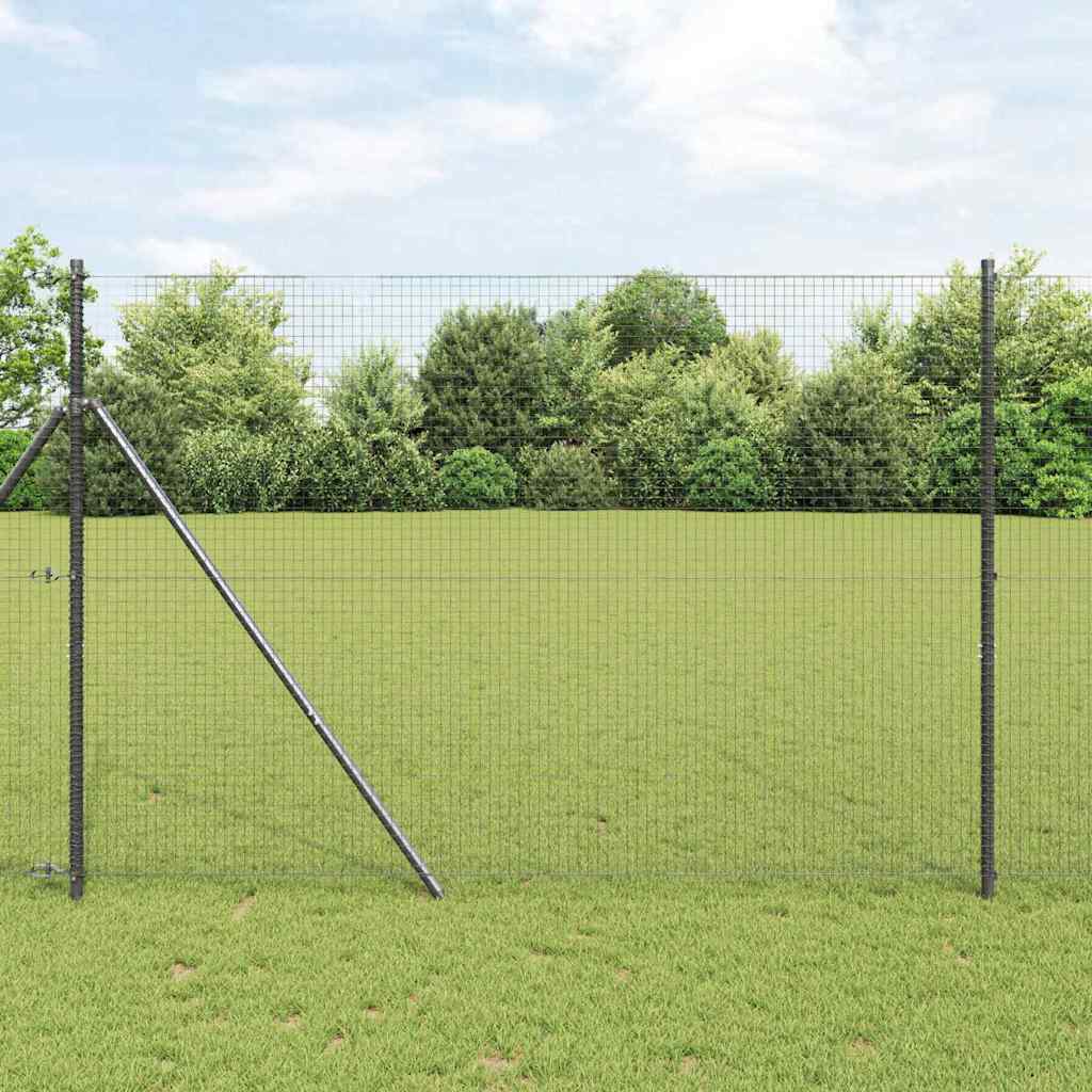 Welded Wire Fence Grey 1.6 x 10 m