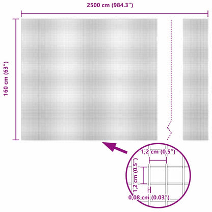 Welded Wire Fence Grey 1.6 x 25 m
