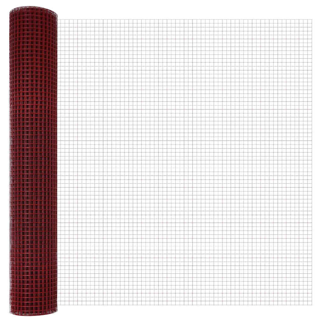 Welded Wire Fence Red 1.5 x 25 m