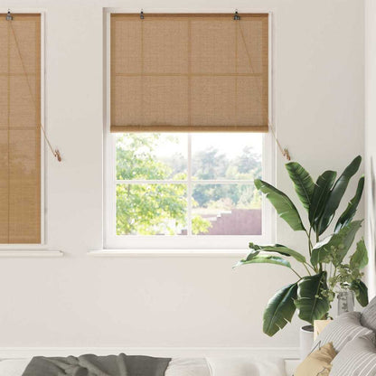 Roller Blind Brown 100 x 160 cm Bamboo
