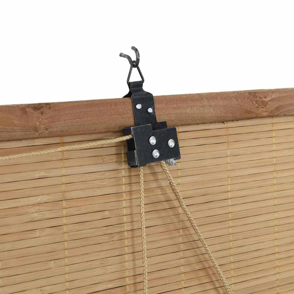 Roller Blind Brown 120 x 220 cm Bamboo