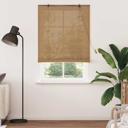 Roller Blind Brown 120 x 220 cm Bamboo