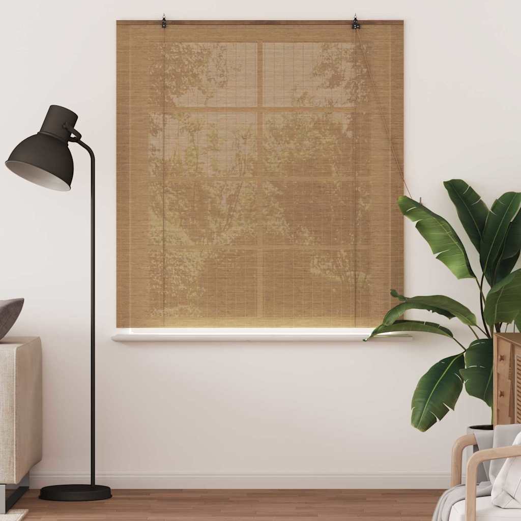 Roller Blind Brown 150 x 160 cm Bamboo