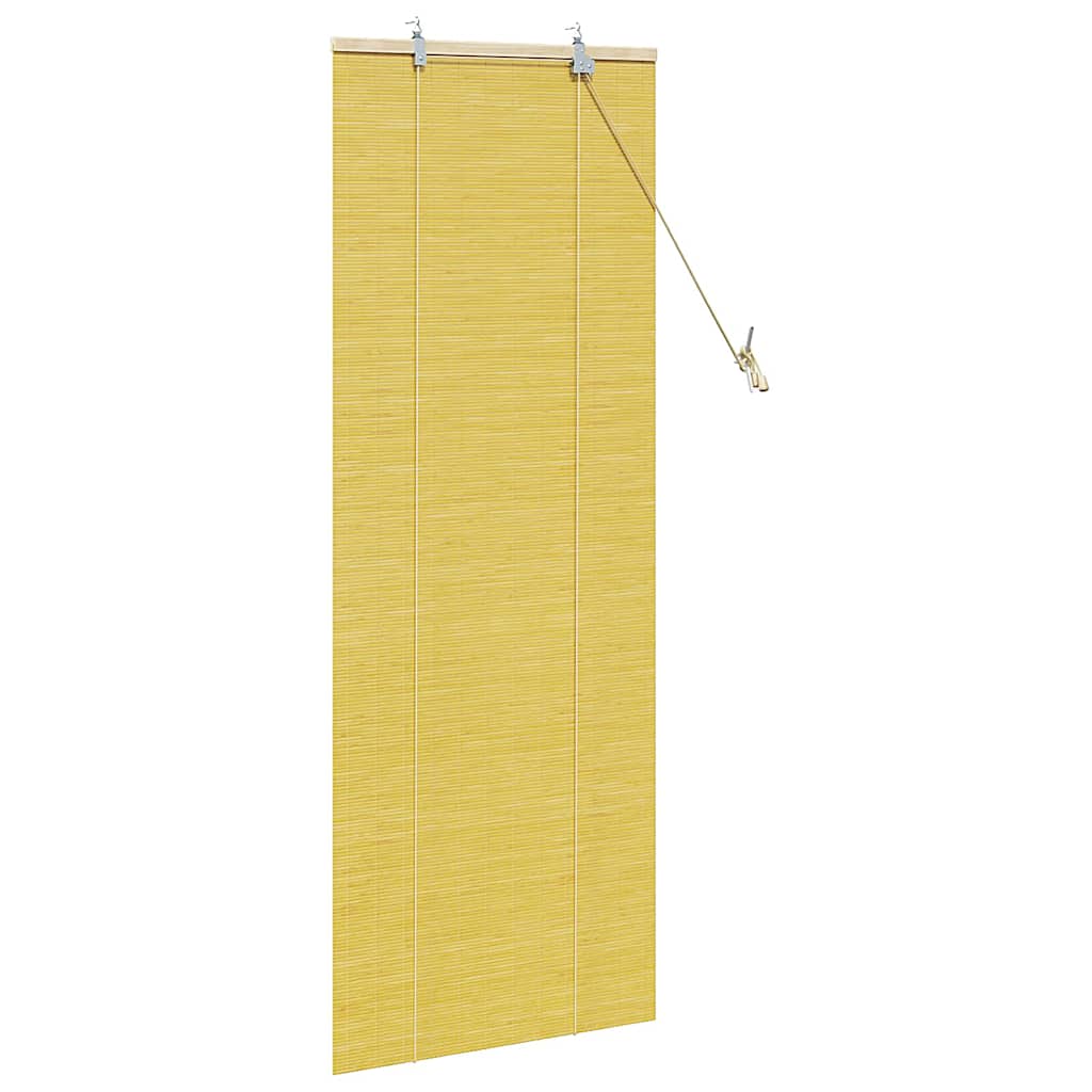 Roller Blind Yellow 60 x 160 cm Bamboo