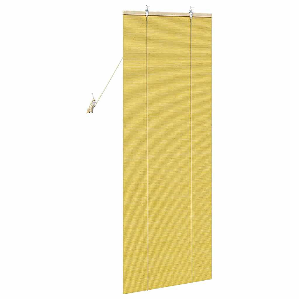 Roller Blind Yellow 60 x 160 cm Bamboo