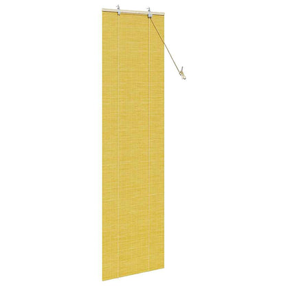 Roller Blind Yellow 60 x 220 cm Bamboo
