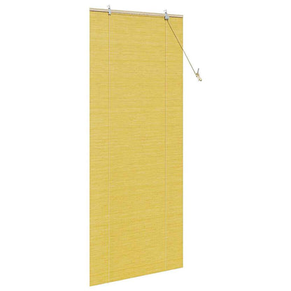 Roller Blind Yellow 80 x 220 cm Bamboo