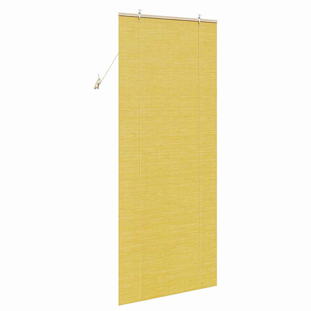 Roller Blind Yellow 80 x 220 cm Bamboo