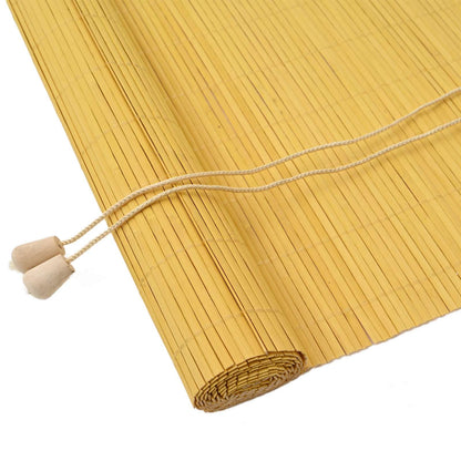 Roller Blind Yellow 90 x 220 cm Bamboo