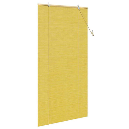 Roller Blind Yellow 100 x 220 cm Bamboo