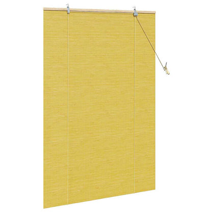 Roller Blind Yellow 110 x 160 cm Bamboo