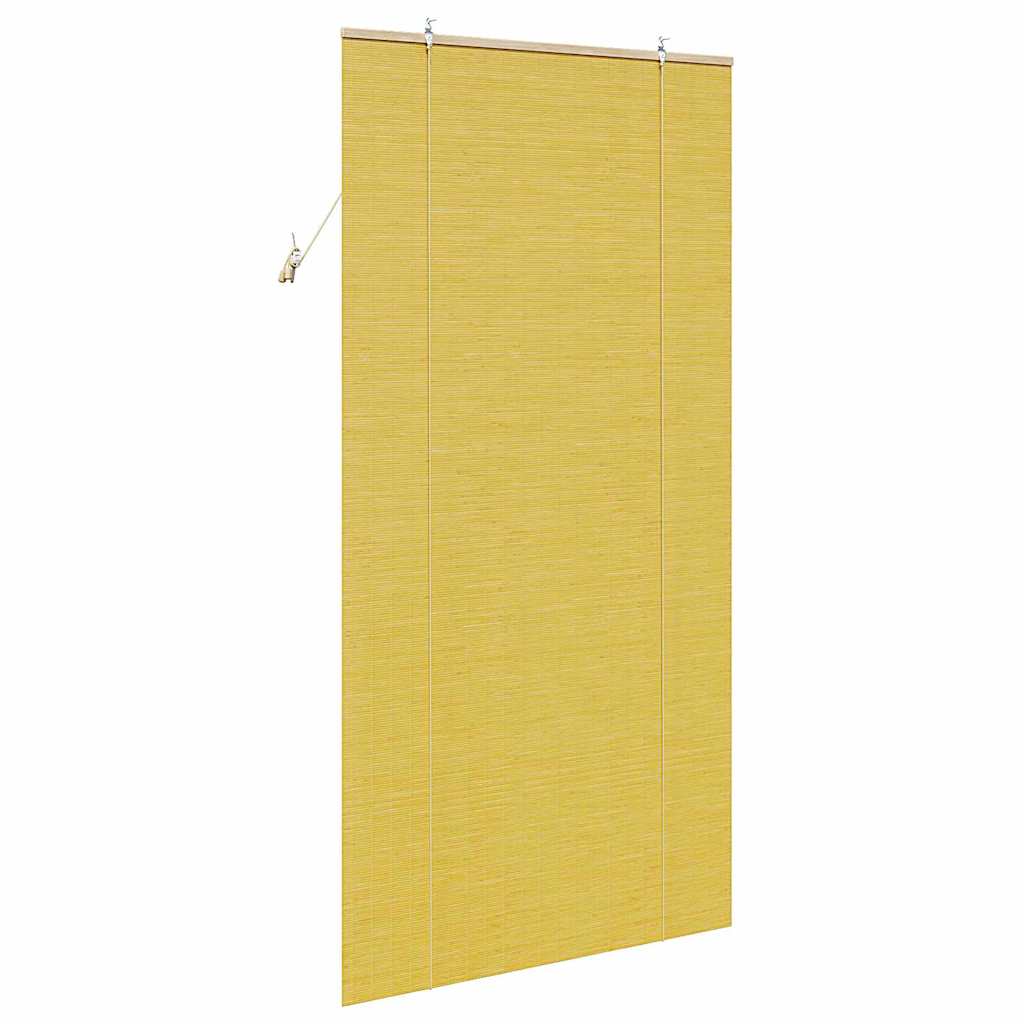 Roller Blind Yellow 110 x 220 cm Bamboo