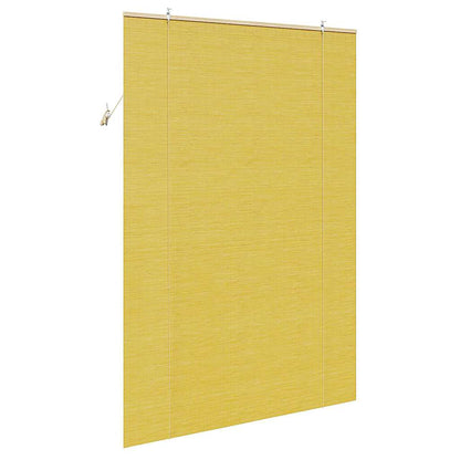 Roller Blind Yellow 140 x 220 cm Bamboo