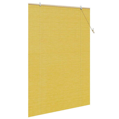 Roller Blind Yellow 150 x 220 cm Bamboo