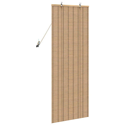Roller Blind with Curtains Manual Nature 60 x 160 cm Bamboo
