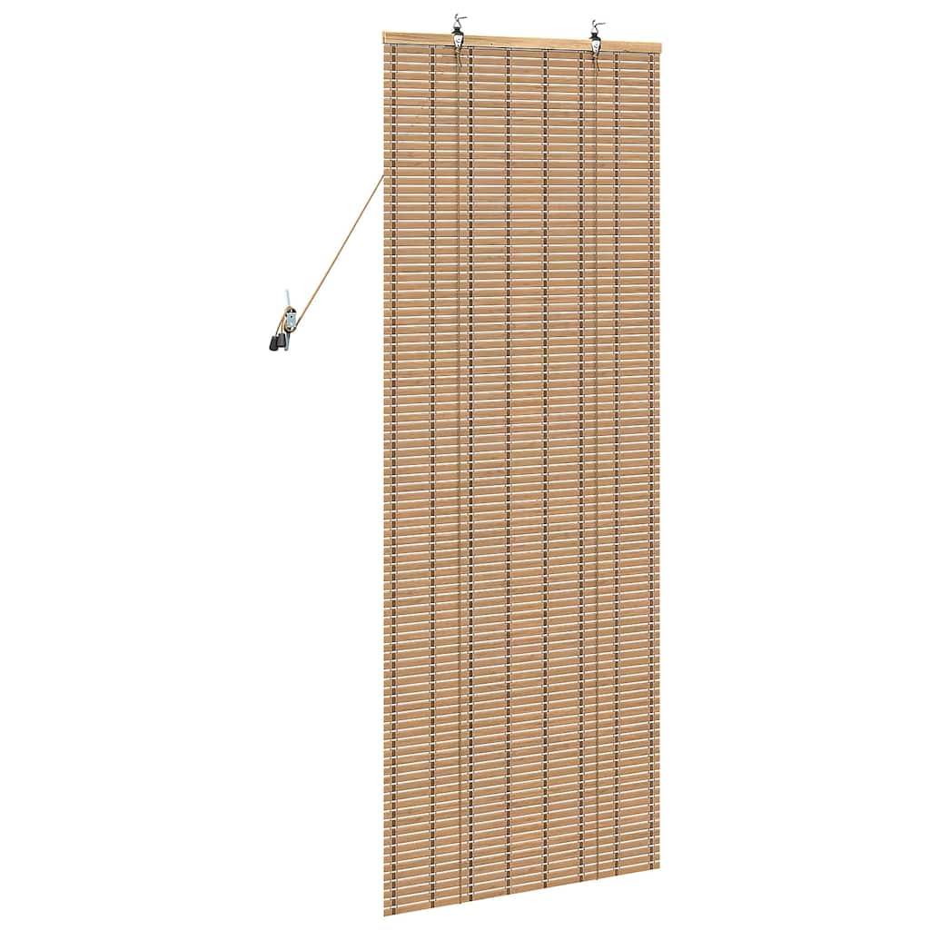 Roller Blind with Curtains Manual Nature 60 x 160 cm Bamboo