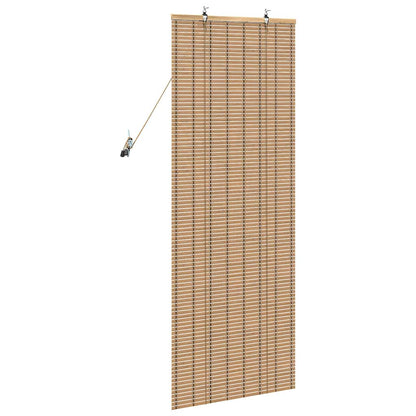 Roller Blind with Curtains Manual Nature 60 x 160 cm Bamboo