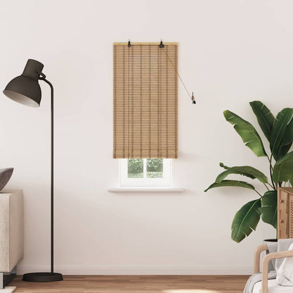 Roller Blind with Curtains Manual Nature 60 x 220 cm Bamboo