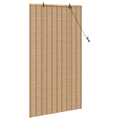 Roller Blind with Curtains Manual Nature 80 x 220 cm Bamboo