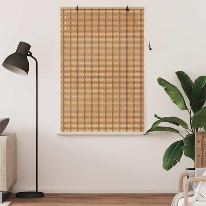 Roller Blind with Curtains Manual Nature 100 x 160 cm Bamboo