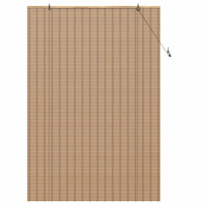 Roller Blind with Curtains Manual Nature 150 x 220 cm Bamboo