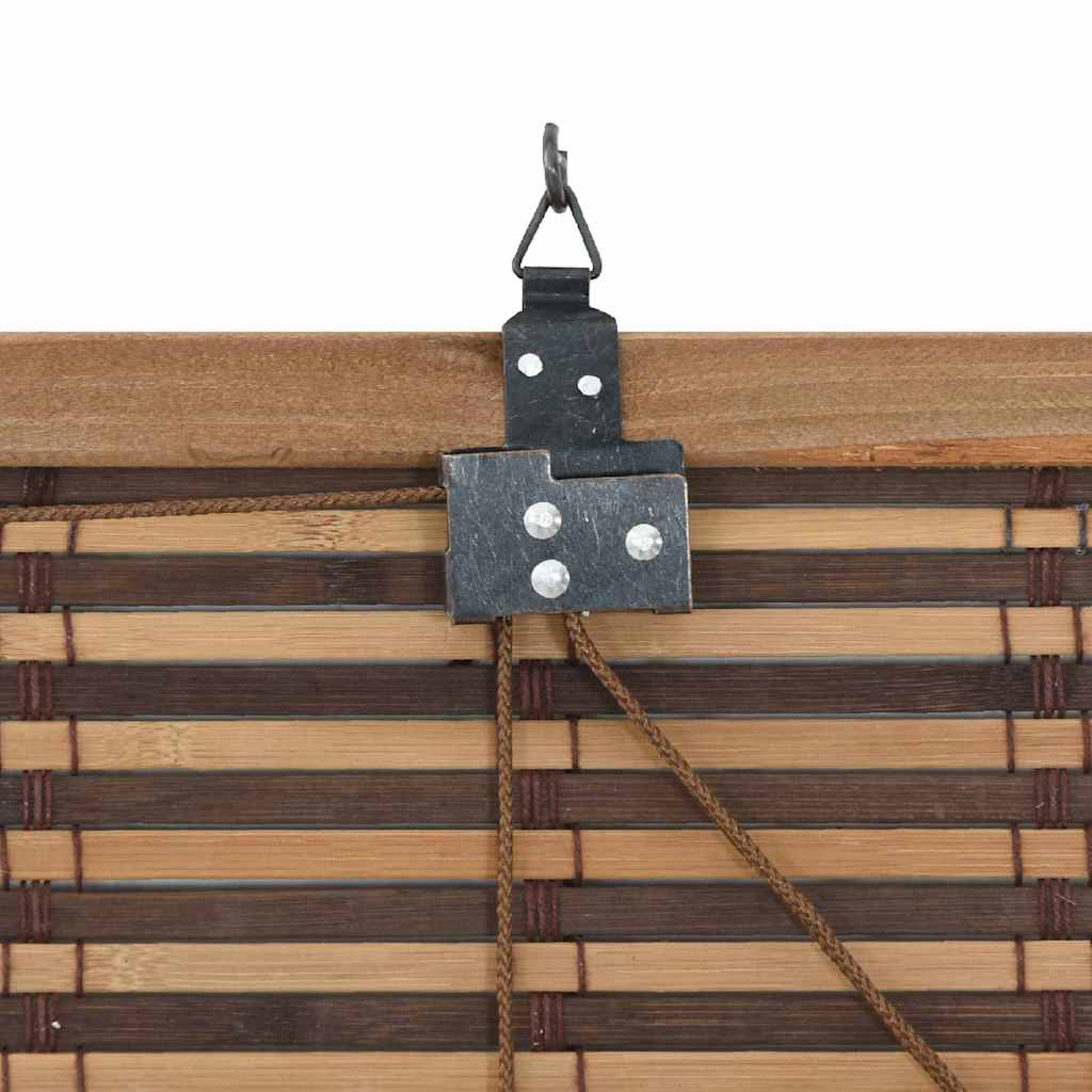 Roller Blind Brown 120 x 220 cm Bamboo