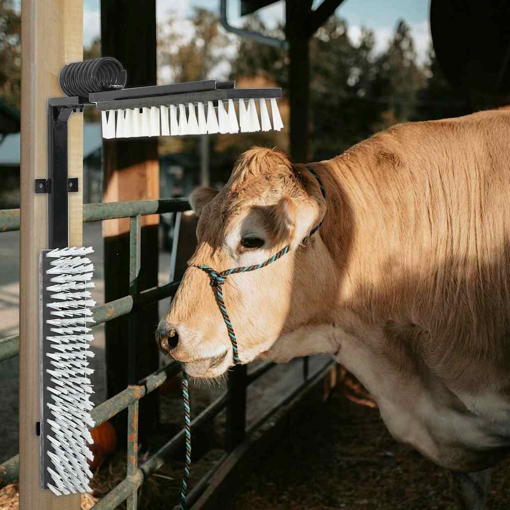 Cattle Brushes Adjustable Black and White 84 x 10 x 91 cm PVC