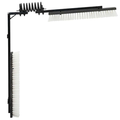 Cattle Brushes Adjustable Black and White 84 x 10 x 91 cm PVC