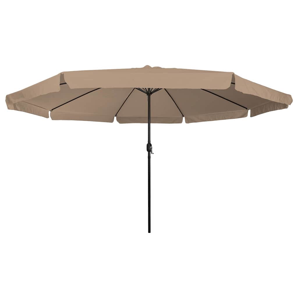 Garden Parasol Taupe 394 x 394 x 248 cm Polyester and Steel