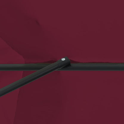 Garden Parasol Bordeaux Red 394 x 394 x 248 cm