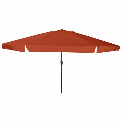Garden Parasol Terracotta 394 x 394 x 248 cm
