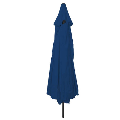 Garden Parasol Azurblau 394 x 394 x 248 cm Polyester and Steel