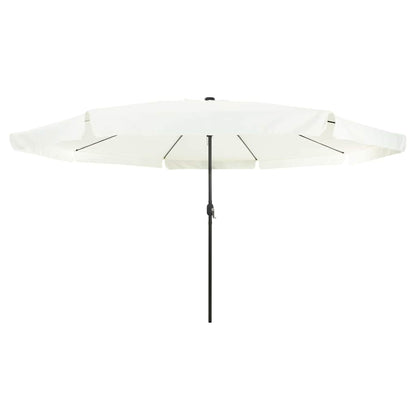 Garden Parasol Sand and Anthracite 395 x 395 x 245 cm Polyester
