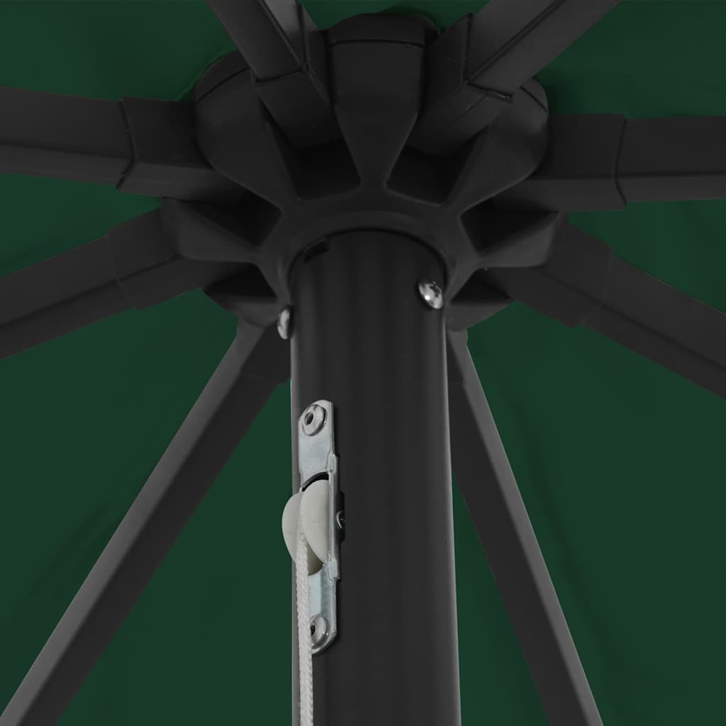 Garden Parasol Green 395 x 395 x 245 cm Polyester