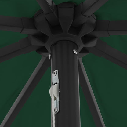 Garden Parasol Green 395 x 395 x 245 cm Polyester