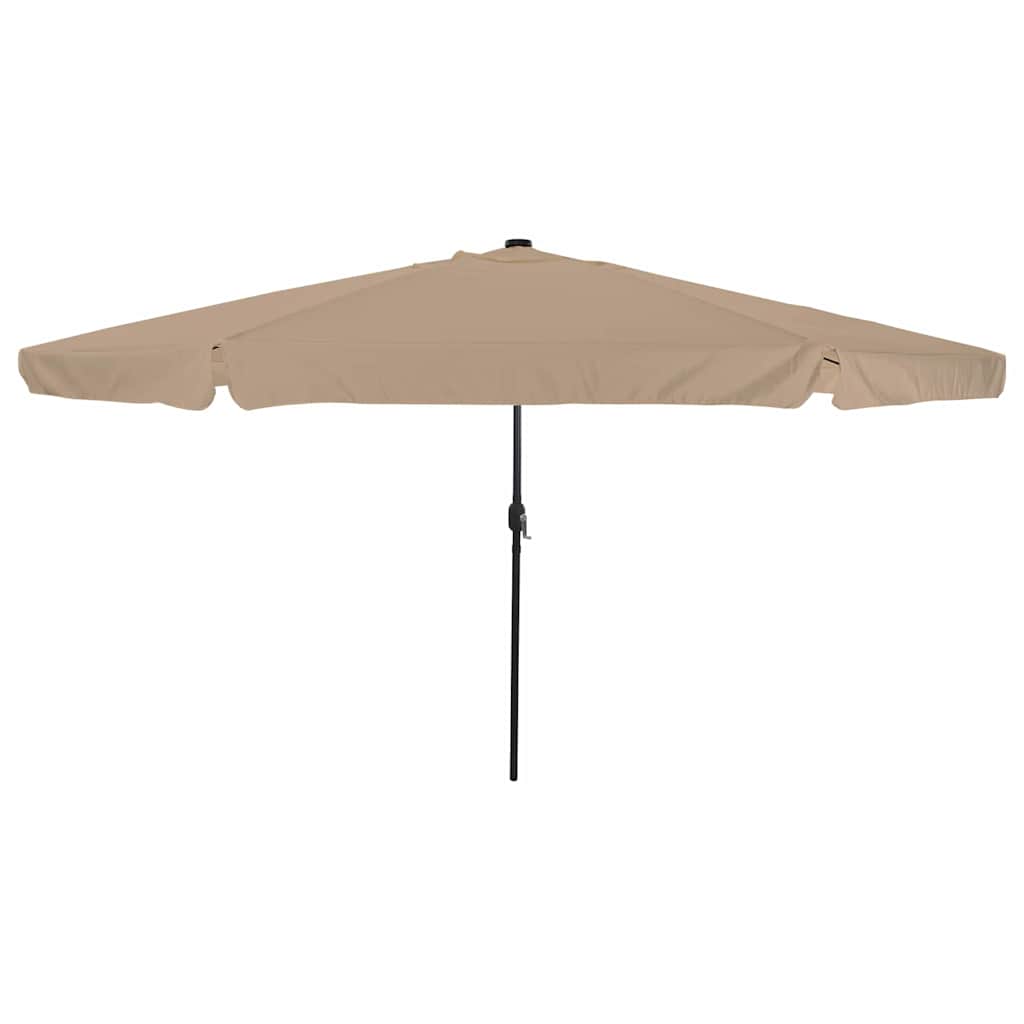 Garden Parasol Taupe 395 x 395 x 245 cm Polyester