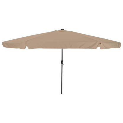 Garden Parasol Taupe 395 x 395 x 245 cm Polyester