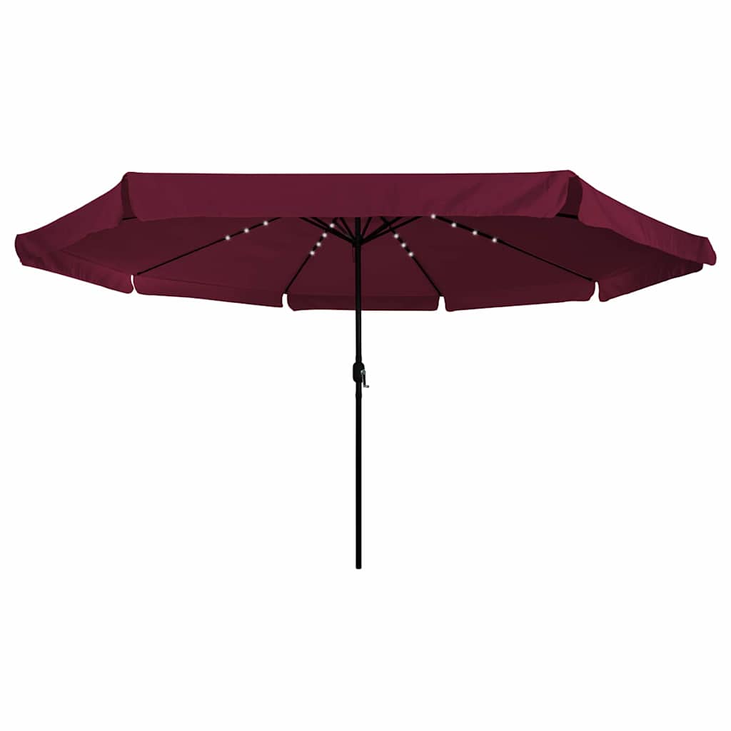 Garden Parasol Bordeaux Red 395 x 395 x 245 cm Polyester
