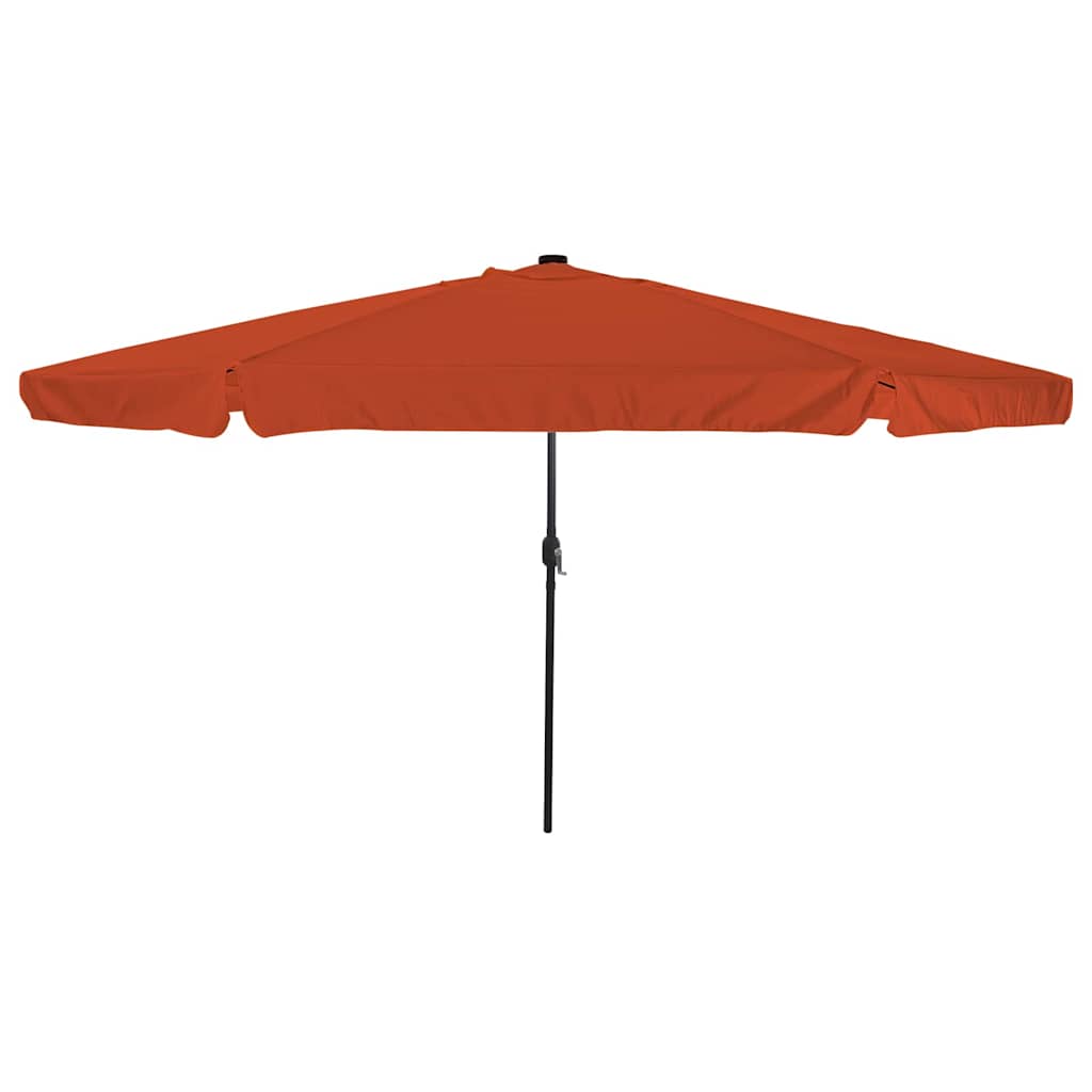 Garden Parasol Terracotta 395 x 395 x 245 cm Polyester