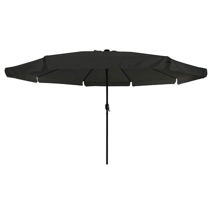 Garden Parasol Black 395 x 395 x 245 cm Polyester