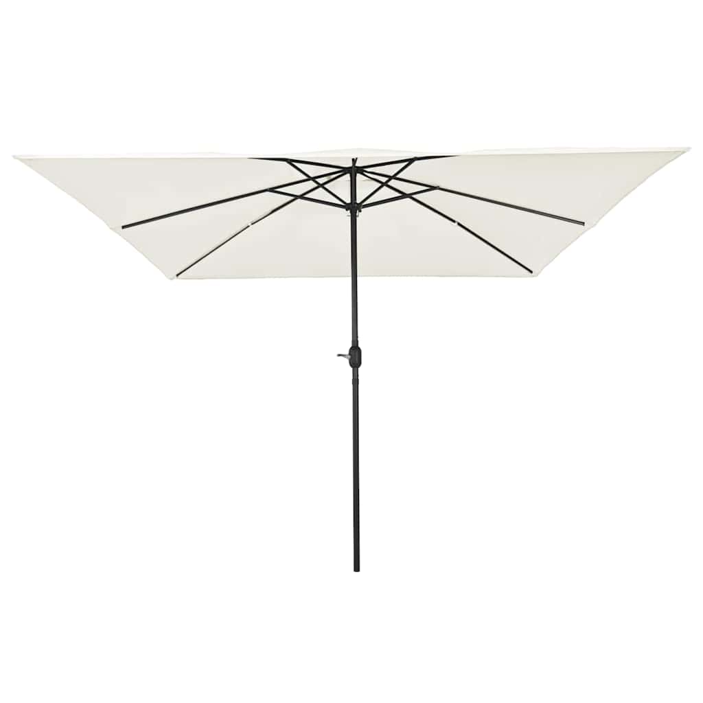Garden Parasol Sand 295 x 295 x 245 cm Polyester and Steel