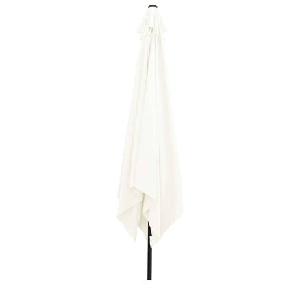 Garden Parasol Sand 295 x 295 x 245 cm Polyester and Steel
