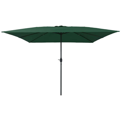 Garden Parasol Green 295 x 295 x 245 cm Polyester and Steel