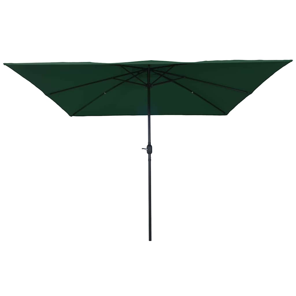 Garden Parasol Green 295 x 295 x 245 cm Polyester and Steel